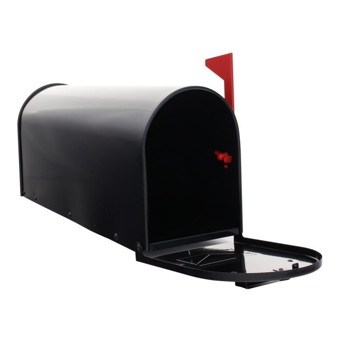 rottner briefkasten 31026 mailbox schwarz t00217 offen